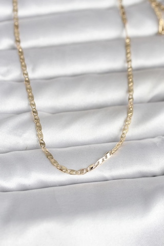 Mey Najmaddin Cm 14k Gold Renk Yassı Zincir Model 60 Cm Kadın Kolye Najmaddin Altın