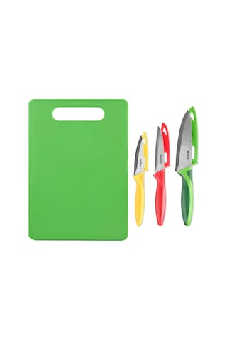 Zyliss E910047 Kesme Tahtası + 3'lü Bıçak Seti