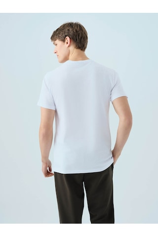 Loft Regular Fit Beyaz Erkek T-shirt Lf2038462 Beyaz