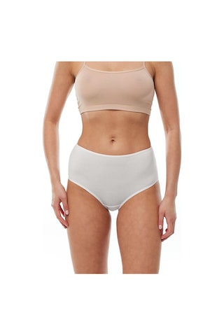 Malabadi 1030 2'li Paket Kadın Modal Yüksek Bel Battal Slip & Külot Ekru
