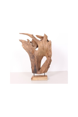 Teak Art- Doğal Teak Heykel & Dekor 30x70 Cm