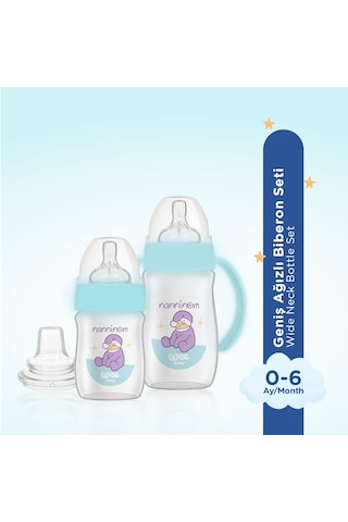 Wee Baby Nanninom Geniş Ağızlı Biberon Seti