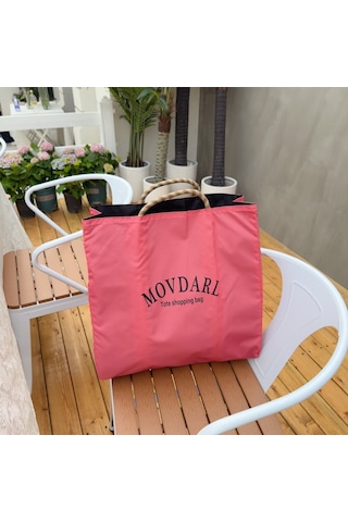 Skycity Nylon Çanta Kadınlar İçin Yenirilebilir Çanta, Günlük Kullanim, Spor, Okul, Ofis, Yemek Çantası, Su Geçirmez, Rose Pembe, Orta Boy, 2025 Yeni Desen Pembe