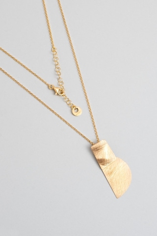 Antik Miras 18 Ayar Sarı Altın Kaplama 45 Cm Gümüş Tasarım Kolye