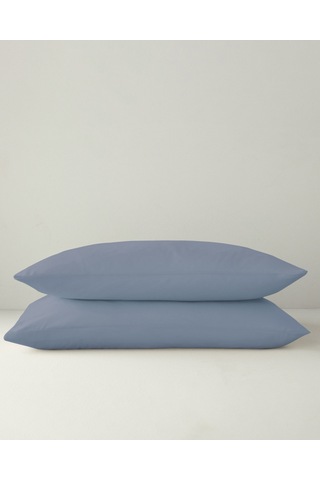 English Home Novella Premium Soft Cotton 2'li Yastık Kılıfı 50x70 Cm Denim Mavi