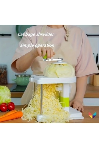 Motion003 1 Adet Manuel Lahana Kesici Lahana Marul Havuç İçin Abs Plastik Paslanmaz Çelik Bıçak Sebze Dilimleyici 1 Parça