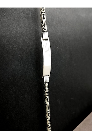 Omar Silver Erkek Kral 5 Mm Oval Plakalı Künye 26,40 Gr