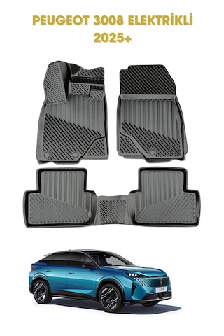 Peugeot 3008 Elektrikli 2025+ İle Uyumlu 3d Oto Paspas Premium