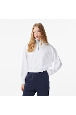 Anta Iconic Kadın Beyaz Yarım Fermuarlı Sweatshirt 862538711 Beyaz
