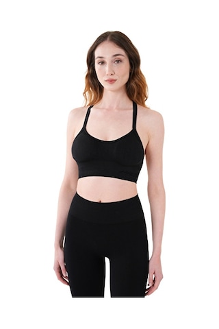 Musclecloth Nova Seamless İpli Bra Siyah