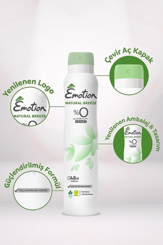 Natural Breeze Kadın Alüminyumsuz Vegan Deodorant 3x200 Ml Hızlı Kurur, Leke Bırakmaz