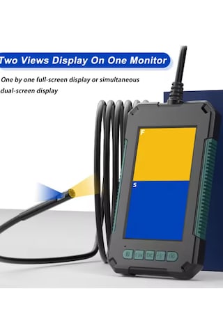 Nhr-19 Ekranlı Çift Kameralı 10 Mt Yılan Endoskop Hafıza Kart Des