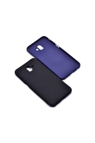 Samsung Uyumlu Galaxy J6 Plus Kılıf Zore Premier Silikon Kapak Mürdüm