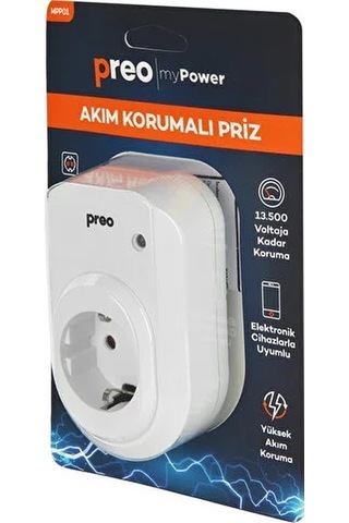 Preo My Power MPP01 Tekli Akım Korumalı Priz