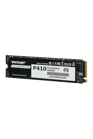 Patriot P410 Pcıe Gen4 X4 Nvme 1.4 M.2 2280 Ssd R/5000 W/4500 Adad2ptr0003