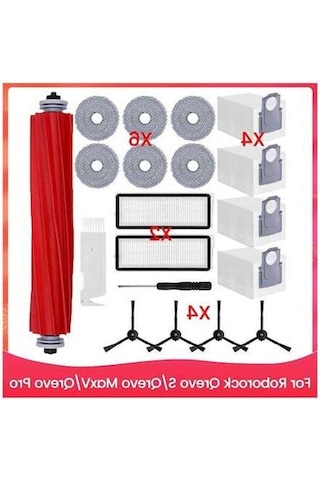 Flybuy Roborock Qrevo S Yedek Mop Bezi, Aksesuar Seti, Yüksek Kalite, Temizlik Aksesuarları