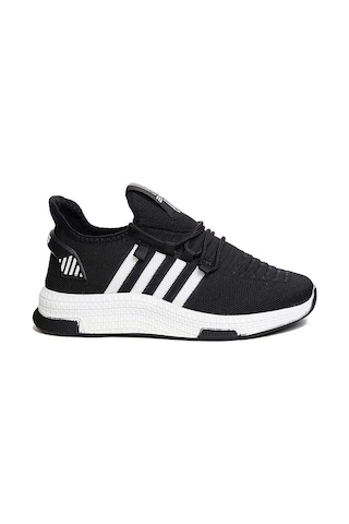 Celira Axs Siyah Beyaz Triko Erkek Sneaker Spor Ayakkabı Siyah