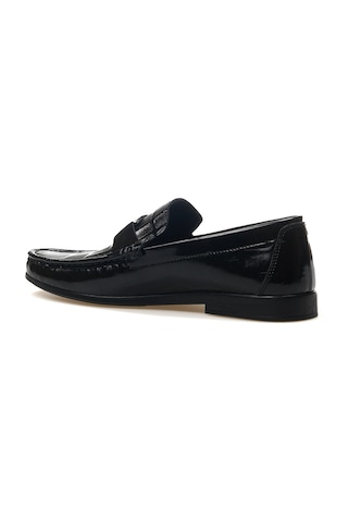 Pierre Cardin Erkek Hakiki Deri Toka Detaylı Loafer Ayakkabı 25y 25104 M Siyah Rugan Siyah Rugan