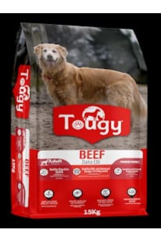 Tougy Beef Dana Etli Köpek Maması 15 Kg Yetişkin Köpekler İçin Kuru Mama