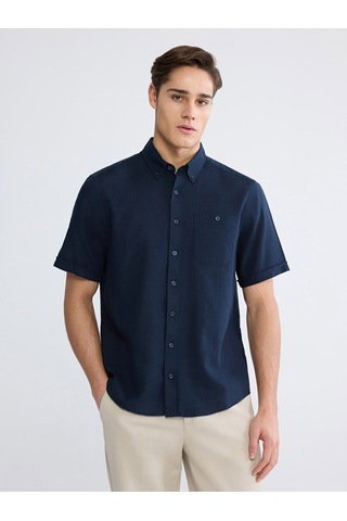 Lcwaıkıkı Classic Lacivert Regular Fit Poplin Erkek Gömlek