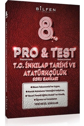 Bilfen Pro&test 8. Sınıf Türkçe - T.c. İnkilap Tarihi Ve Atatürkçülük Soru Bankası 2 Kitap