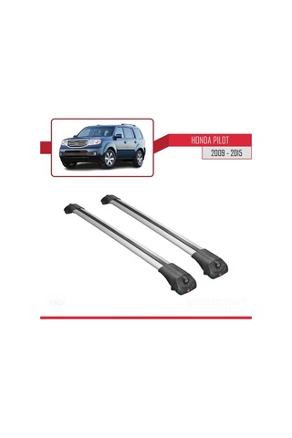 Honda Pilot 2009-2015 Arası İle Uyumlu Ace-1 Ara Atkı Tavan Barı Gri