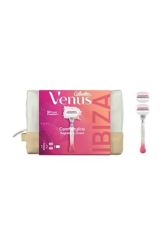 Gillette Venus Comfortglide Sugarberry + 2 Adet Yedek Başlık + Çanta