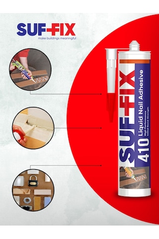 Suf-fix 410 Sıvı Çivi Süper Güçlü İnşaat Yapıştırıcısı 290 Ml B