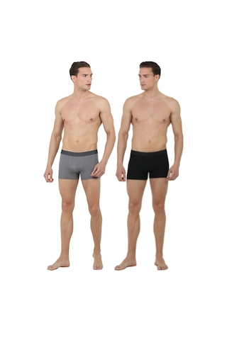 D's Damat Ds Damat Boxer Set Siyah-gri Ds220300 R020 Gri - Siyah