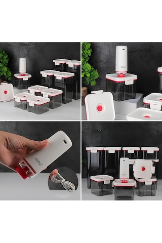 Gunes Zuccacıye 10 Parça Şarjlı Vakum Pompalı Akrilik Kavano