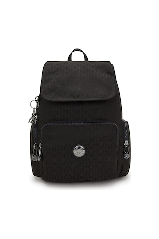 Kıplıng City Zip S Küçük Boy Sırt Çantası Siyah Black Sıgnature Jq Siyah