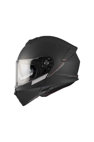 Mt Genesis Sv Solid A1 Mat Çene Açılır Kask Siyah Siyah