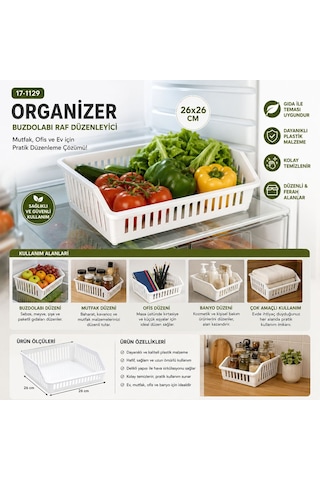 Urve Ur-3565 Compıle Ve Plastik Çok Amaçlı Organizer 26x26cm Diğer
