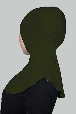 Altobeh Kadın Tesettür Pratik Boyunluklu Hijab - Sporcu Bone Haki