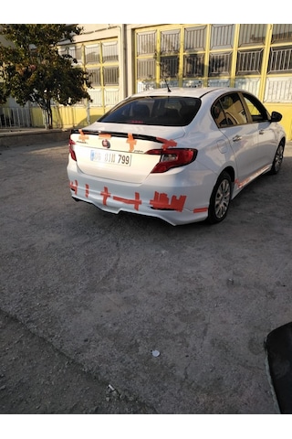 Fiat Egea Bagaj Üstü Spoyler Spoiler Fiber Boyasız