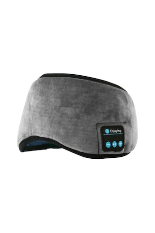 Hangfox Gri Kumaş-palşli Akıllı Uyku Maskesi, Bluetooth 5.0 İle Kablosuz Müzik Dinleme, 8 Saat Çalma Süresi, 2 Saat Şarj