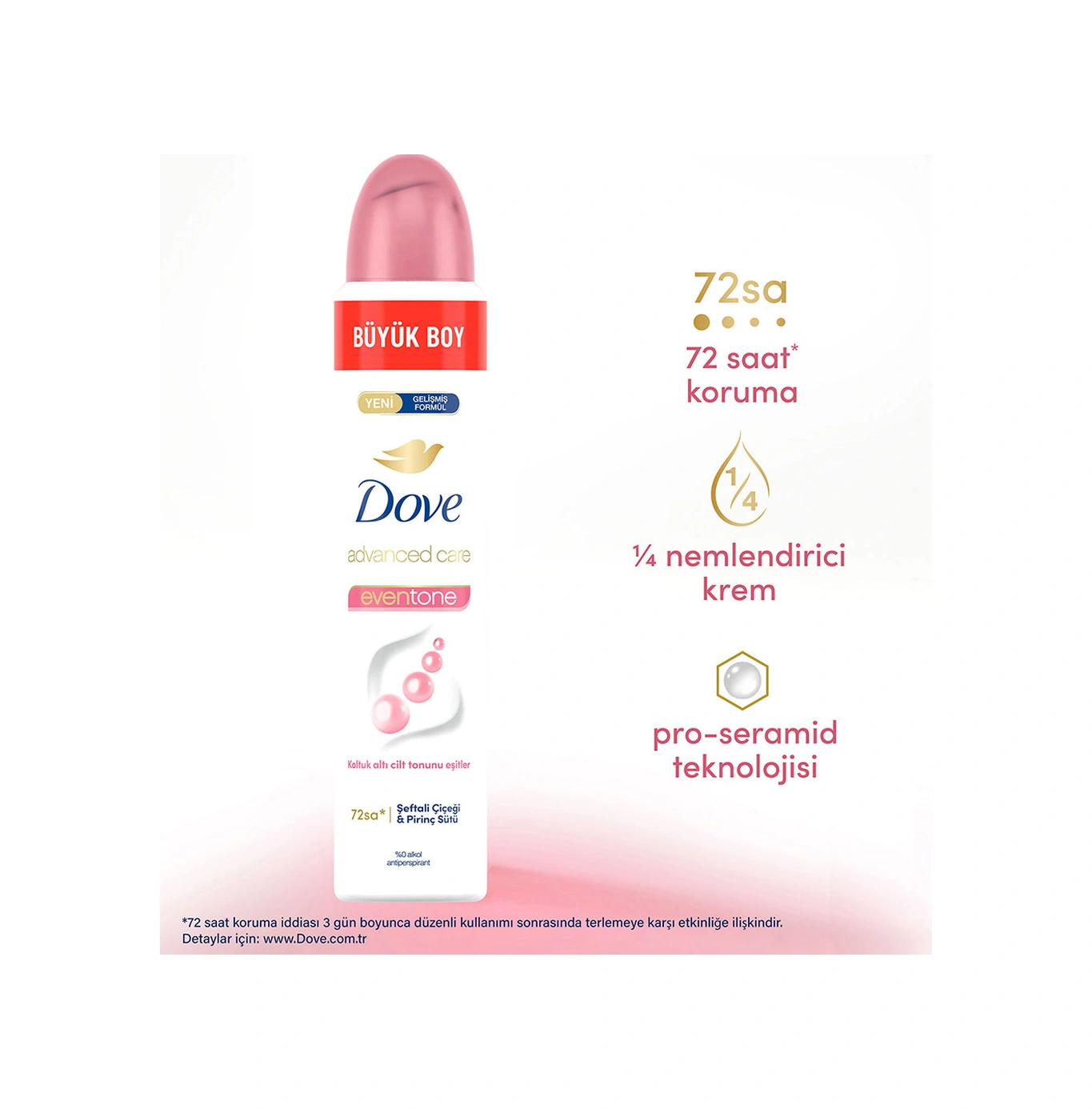 Dove Kadın Sprey Deodorant Advanced Care Eventone 72 Saat Koruma 200 Ml X3