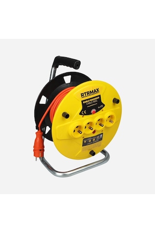 Rem31520 Makaralı Uzatma Kablosu Açık Tip Termik Sigortalı 20 Mt 3 X 1.5 Mm 20 M