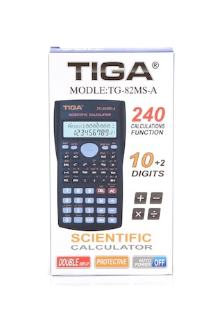 Tiga TG-82MS-A Bilimsel Fonksiyonlu 12 Hane Hesap Makinesi