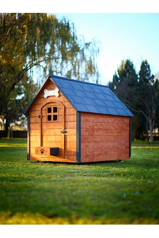 Mandu Isı Yalıtımlı Ahşap Köpek Kulübesi 2XL