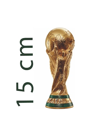 3d Fifa Worldcup Fifa Dünya Kupası Altın Mini Boy 15 Cm Açık Altın