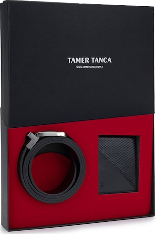Tamer Tanca Erkek Hakiki Deri Siyah Deri Set Kutusu 562 2 Lı Spor Set Sıyah Dr Siyah