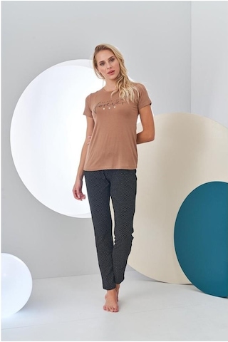 Pjs 24211 Kadın Kısa Kollu Pijama Takımı 001