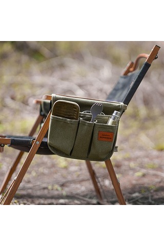 Homyl Koltuk Yan Cep Sandalye Kamp Atıştırmalıkları Yeşil Yeşil Çok Renkli