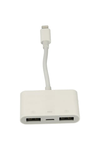Newface Apr23 Apple Uyumlu iPhone Otg 3in1 - Beyaz Beyaz