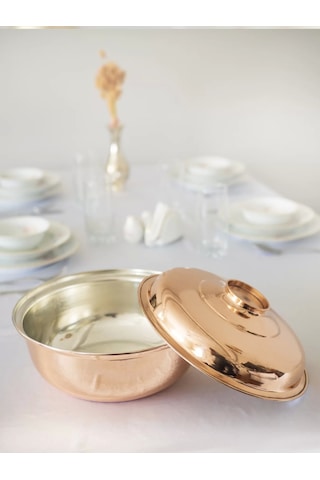 Bakır Tencere Helvane Model 28 CM No4