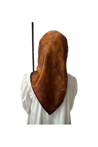 Piramit 90 X 90 Dj Luxer Rayon Eşarp-5972-1 - 90 X 90 / 15 Kiremit