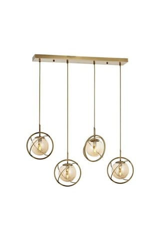 Modern E14 Metal Cam Avize - 80x22 Cm 10 Parça Siyah