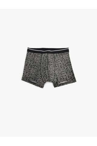 Koton Pamuklu Slim Fit Soyut Desenli 3'lü Boxer Seti Antrasit Desenli 5slm90002mk Antrasit