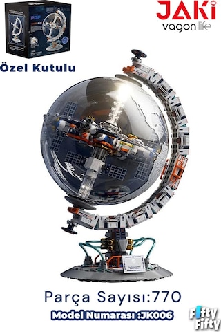 Jaki Space Pop Serisi Sertifikalı Dünya Haritası 770 Parça Oyucak Yapım Seti -ffjkck006